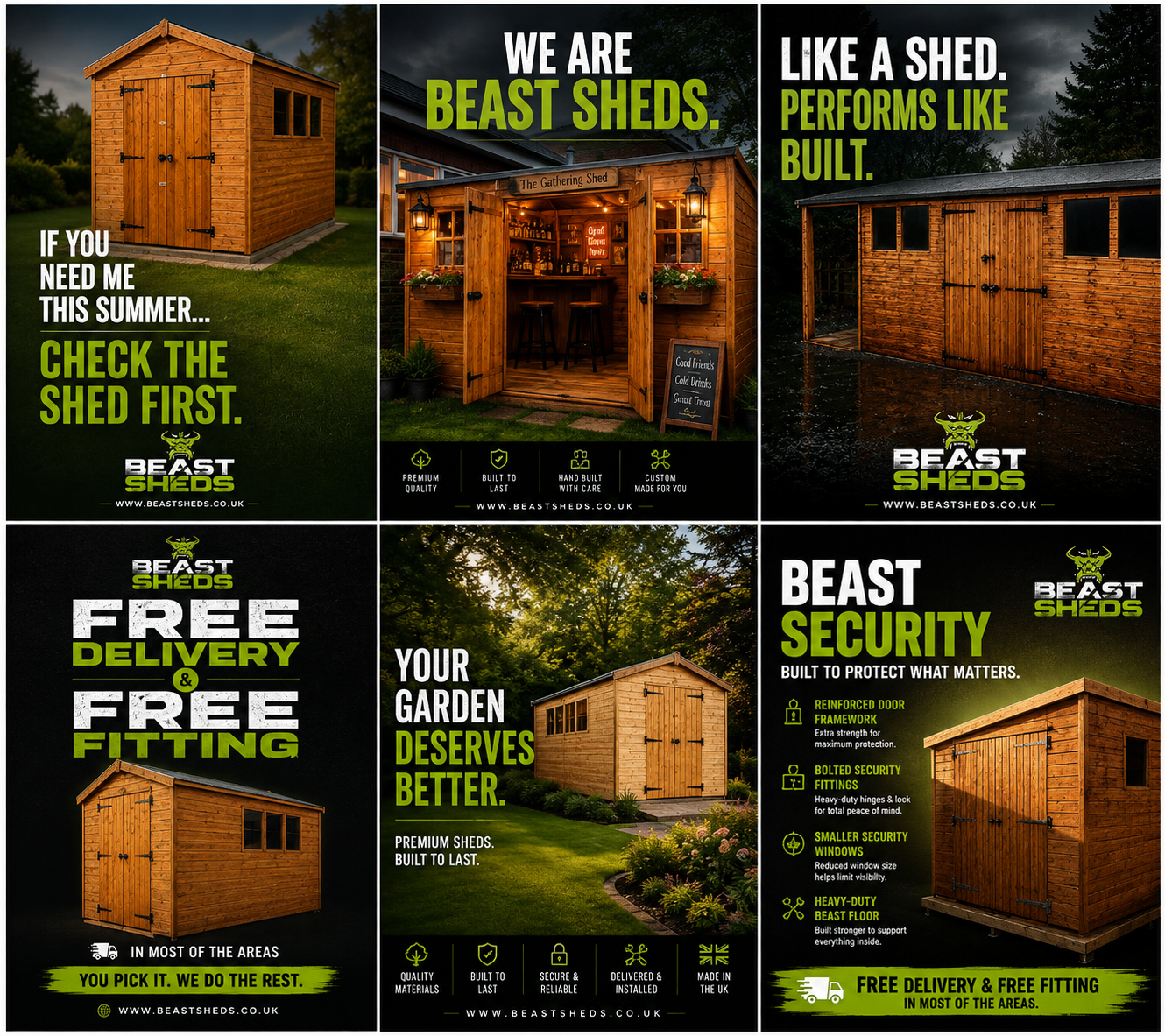 Social media management for a sheds company